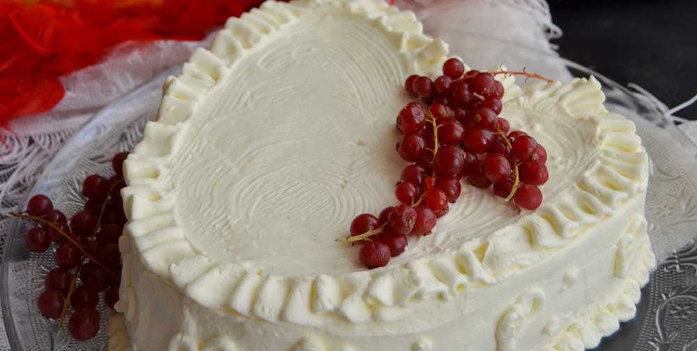 Tort fara gluten in forma de inima