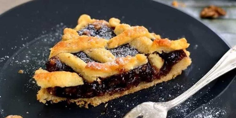 PRAJITURA CU GEM DE PRUNE SI NUCI - FARA GLUTEN