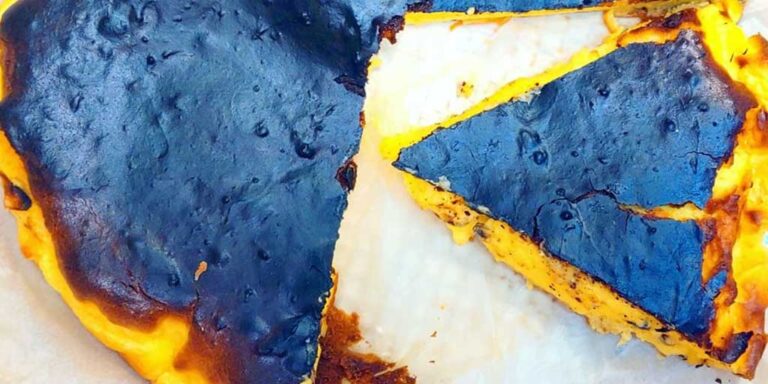 Cheesecake ars fără gluten, în stil basc