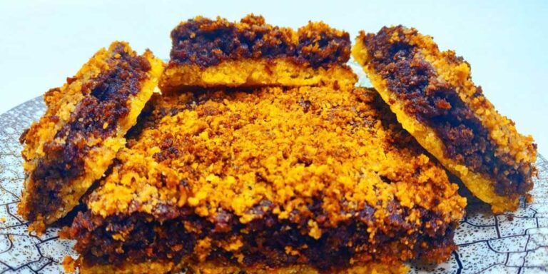 Prăjitură cu nucă de post, fără gluten și fără ouă