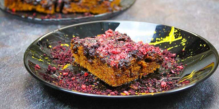 Prajitura cu gem de capsuni fara gluten si vegana